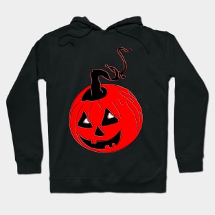 Happy Hallowin Party Halloween day red pumpkin pixel art Hoodie